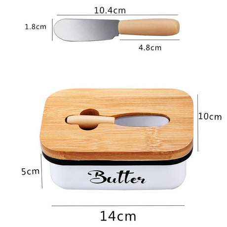 Butter Dish With Lid And Knife - By Boat - Yorkn Inc✅