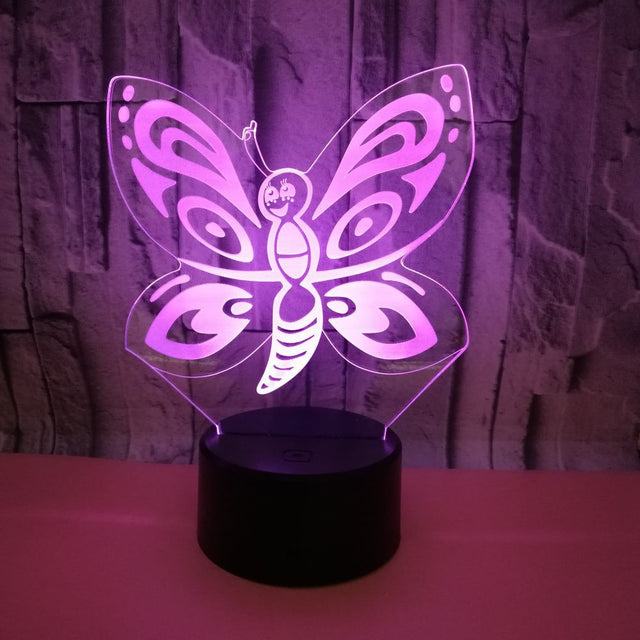 Butterfly 3d Illusion Led - Yorkn Inc✅