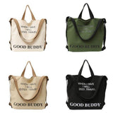 Canvas Backpack Hand Bag And Shoulder Bag - Yorkn Inc✅