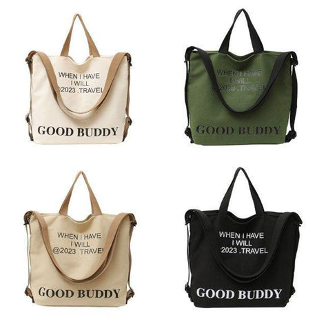 Canvas Backpack Hand Bag And Shoulder Bag - Yorkn Inc✅