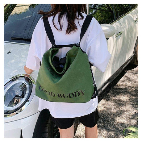 Canvas Backpack Hand Bag And Shoulder Bag - Yorkn Inc✅