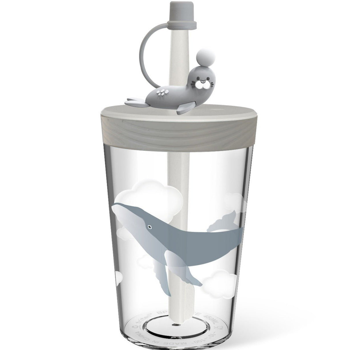 Cartoon Head Straw Cup - Yorkn Inc✅