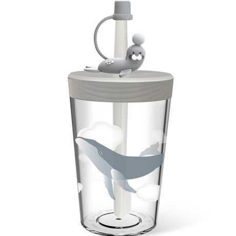 Cartoon Head Straw Cup - Yorkn Inc✅