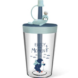 Cartoon Head Straw Cup - Yorkn Inc✅