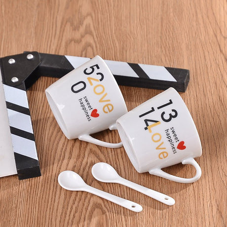 Ceramic Mug With Spoon Set - Yorkn Inc✅