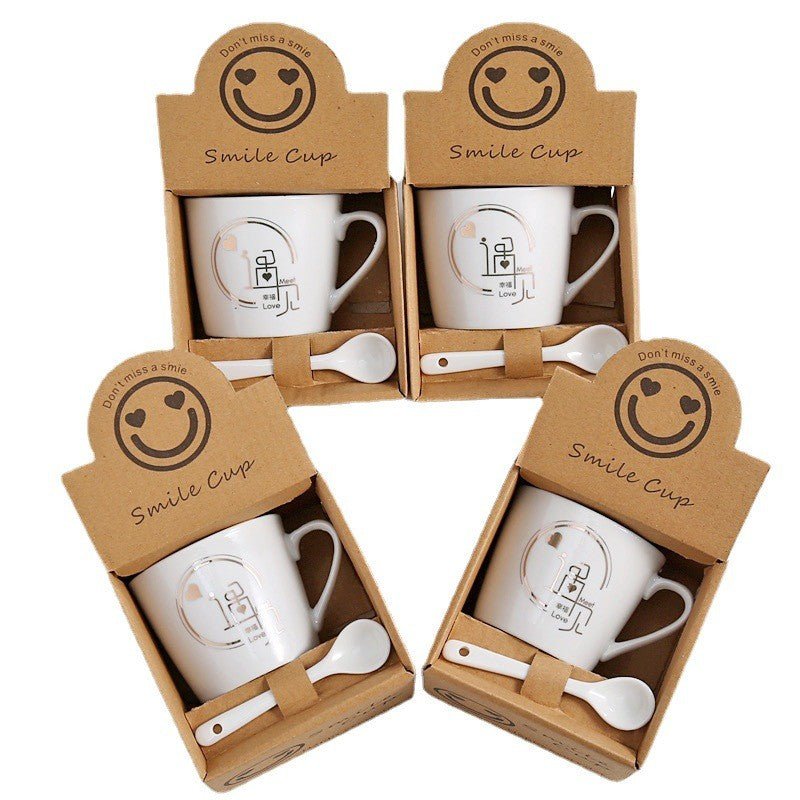 Ceramic Mug With Spoon Set - Yorkn Inc✅