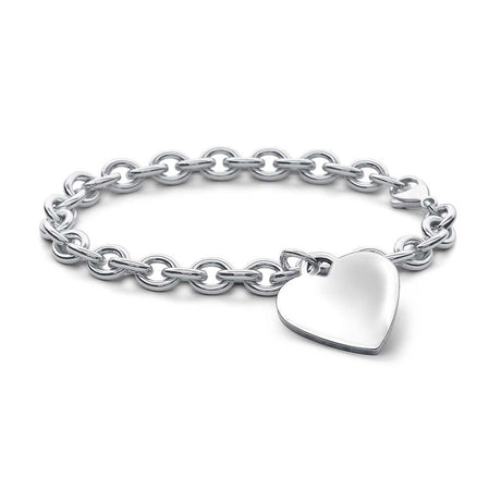 Chain Bracelet With Heart - Yorkn Inc✅