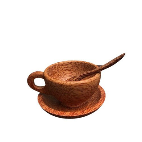 Coconut Wood Tea Set - Yorkn Inc✅