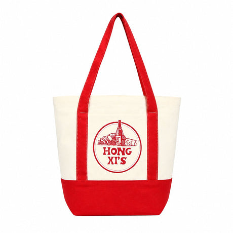 Colorblock Polyester Canvas Tote Bag - Yorkn Inc✅