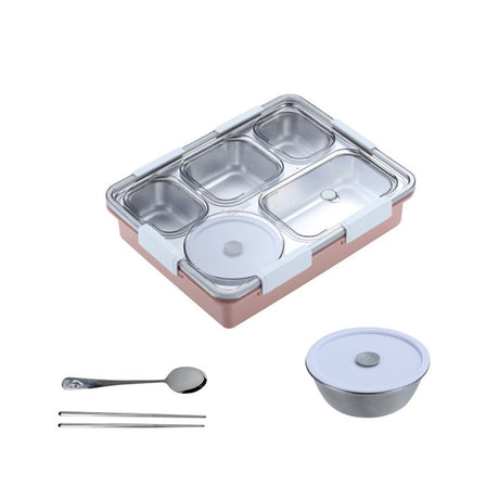 Compartment Lunch Box With Utensil Set - Yorkn Inc✅