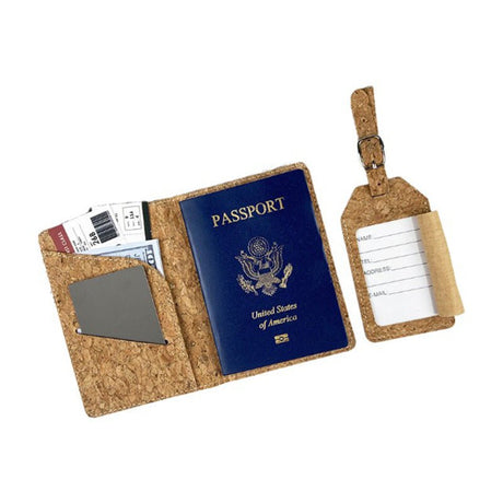 Cork Passport Holder Luggage Tag Set - Yorkn Inc✅