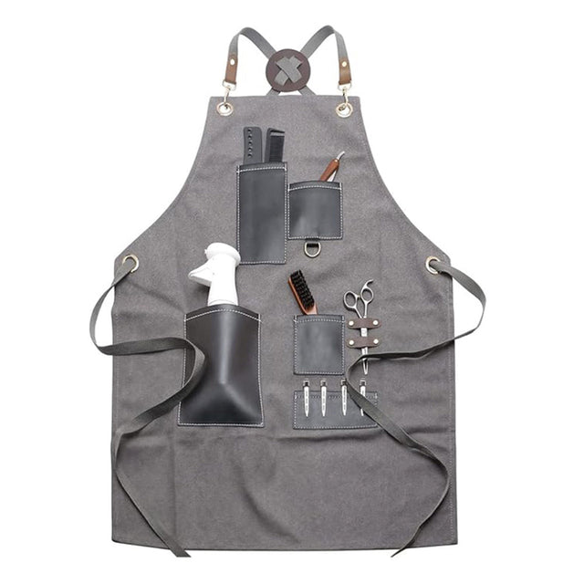 Cross - back Tie Canvas Apron - Yorkn Inc✅
