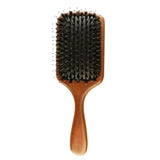 Cushion Hair Brush With Boar Bristles And Wooden Handle - Yorkn Inc✅