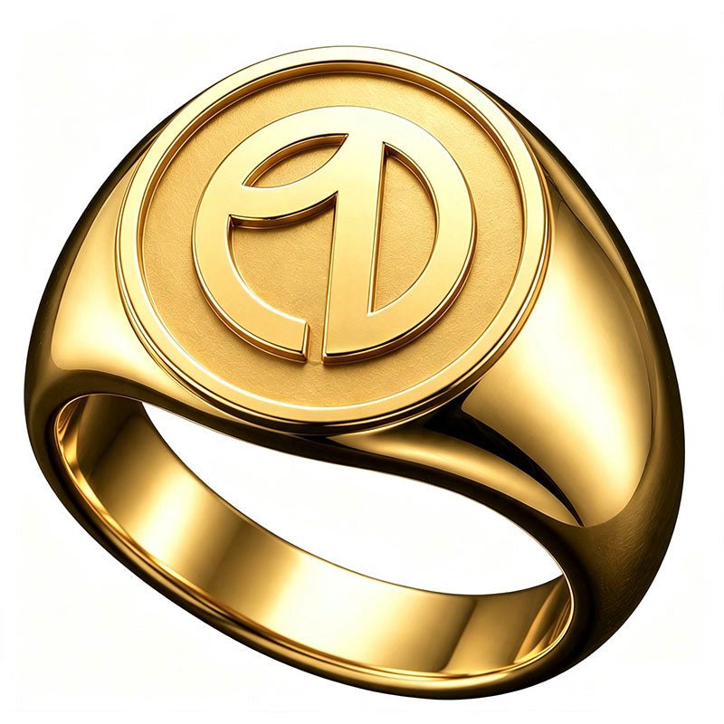 Custom Embossed Brass Signet Ring - Yorkn Inc✅