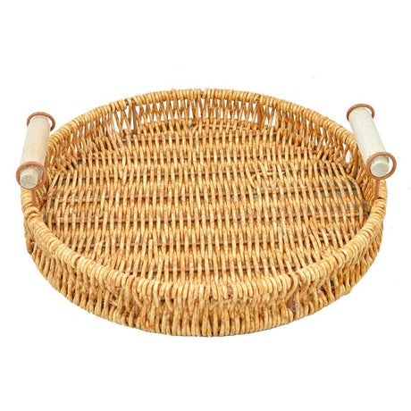 Custom Logo Rattan Tray Decorative Tray - Yorkn Inc✅