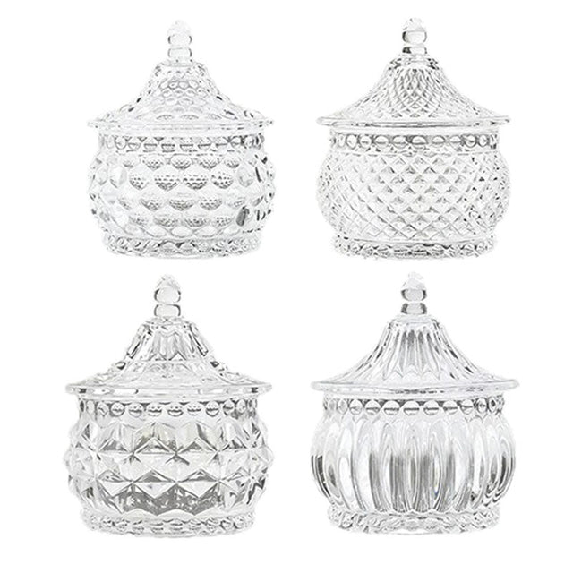 Decorative Glass Storage Jar - Yorkn Inc✅