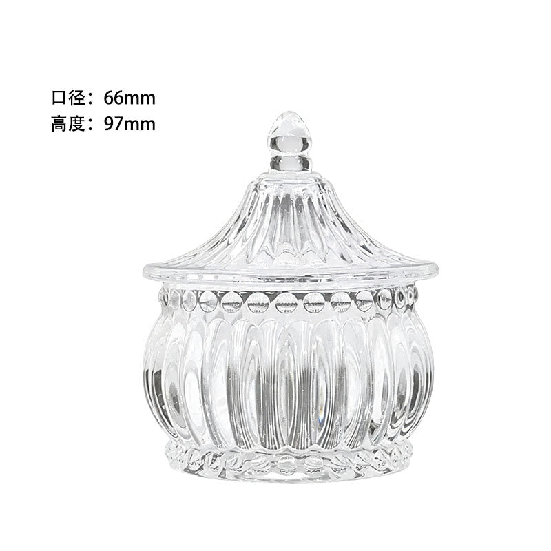 Decorative Glass Storage Jar - Yorkn Inc✅