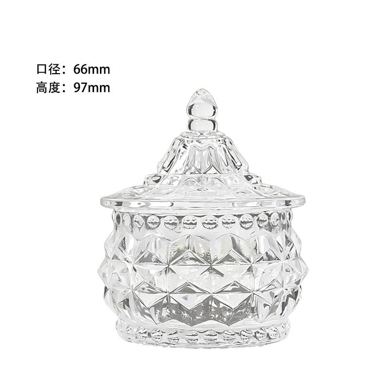 Decorative Glass Storage Jar - Yorkn Inc✅