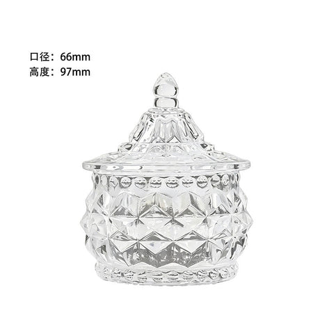 Decorative Glass Storage Jar - Yorkn Inc✅