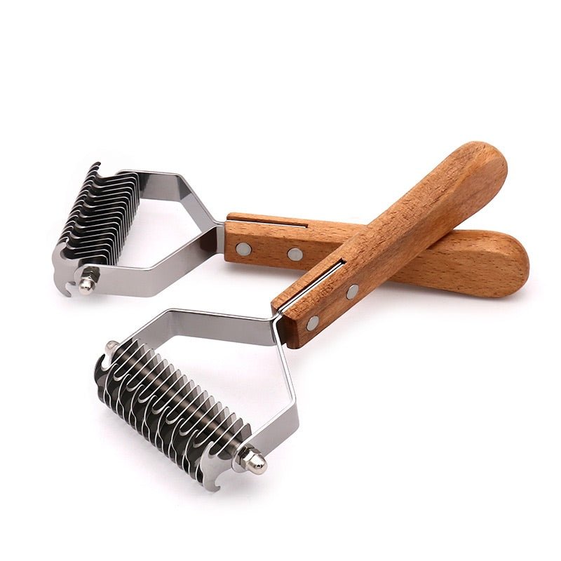 Dog & Cat Detangler Comb - Natural Wood Handle - Yorkn Inc✅