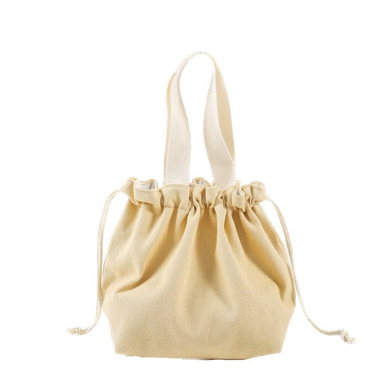 Drawstring Canvas Handbag - Yorkn Inc✅