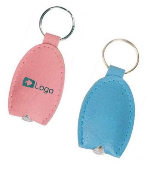 Faux Leather Keychain With Led Light - Yorkn Inc✅