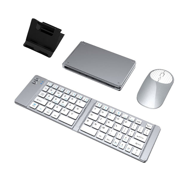 Foldable Keyboard & Mouse With Adjustable Stand Set - Yorkn Inc✅