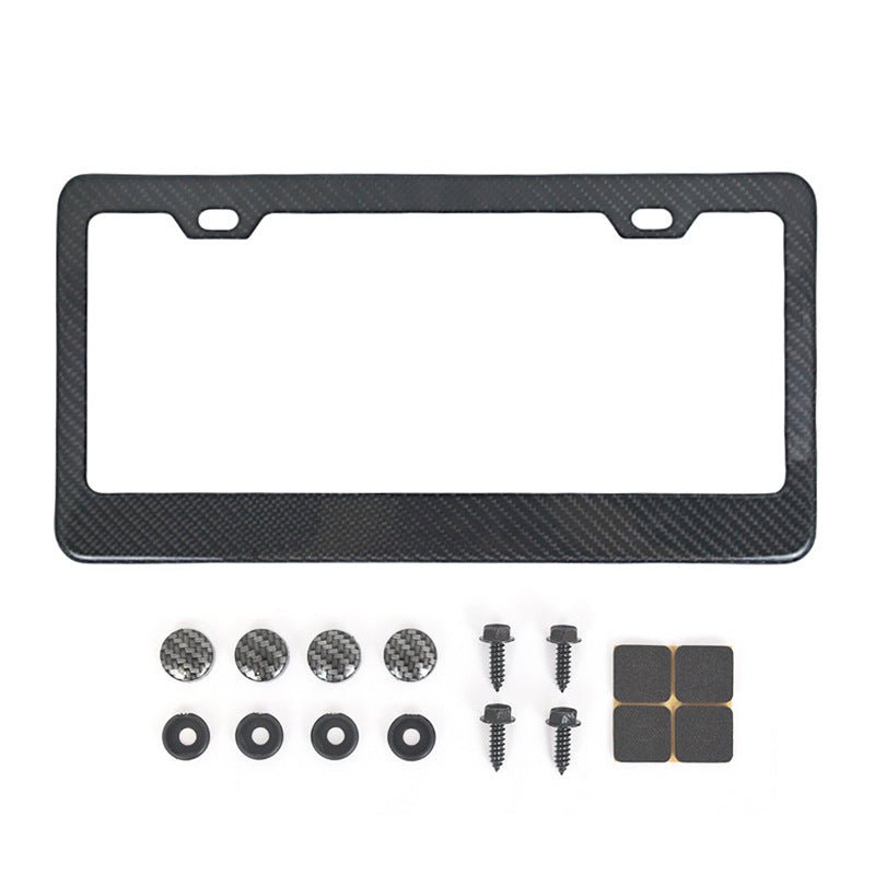 Full Carbon Fiber License Plate Frame - Yorkn Inc✅