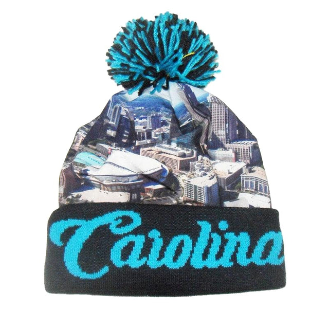 Full Color Sublimation Knit Acrylic Beanie With Pom - Yorkn Inc✅