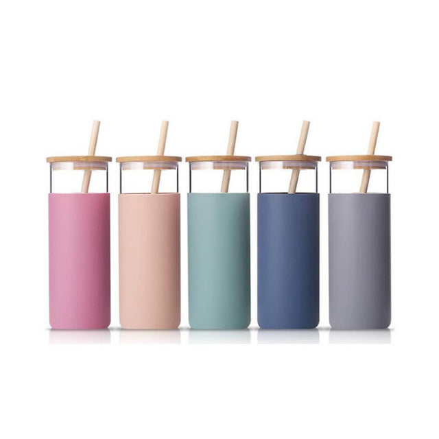 Glass Bottle With Silicone Protective Sleeve - Yorkn Inc✅