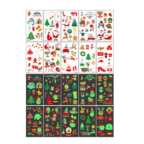 Glow - in - the - dark Temporary Tattoo Stickers - Yorkn Inc✅