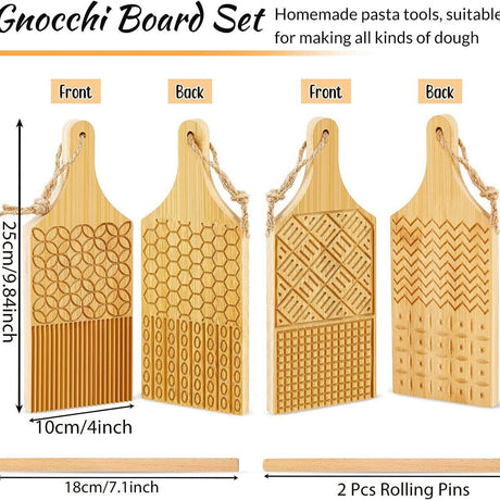 Gnocchi Pasta Board Wood - Yorkn Inc✅