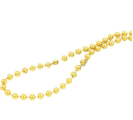 Golden Plastic Bead Necklace - Yorkn Inc✅