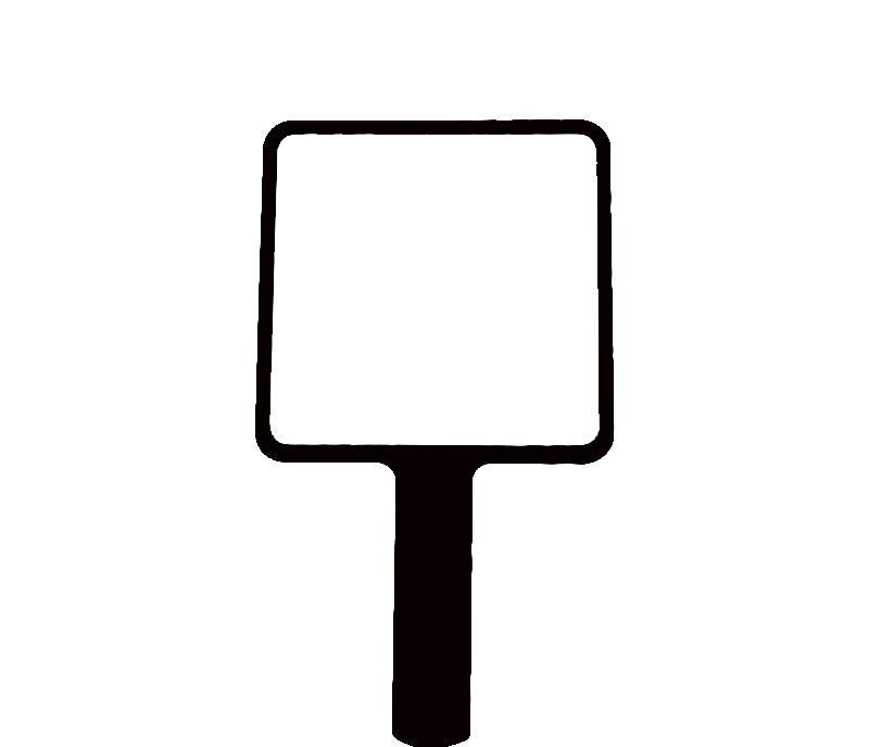Hand Held Paddle Mirror - Yorkn Inc✅