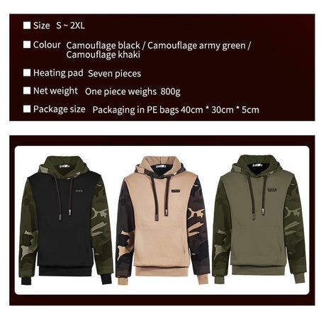 Heated Hooded Sweatshirt - Yorkn Inc✅