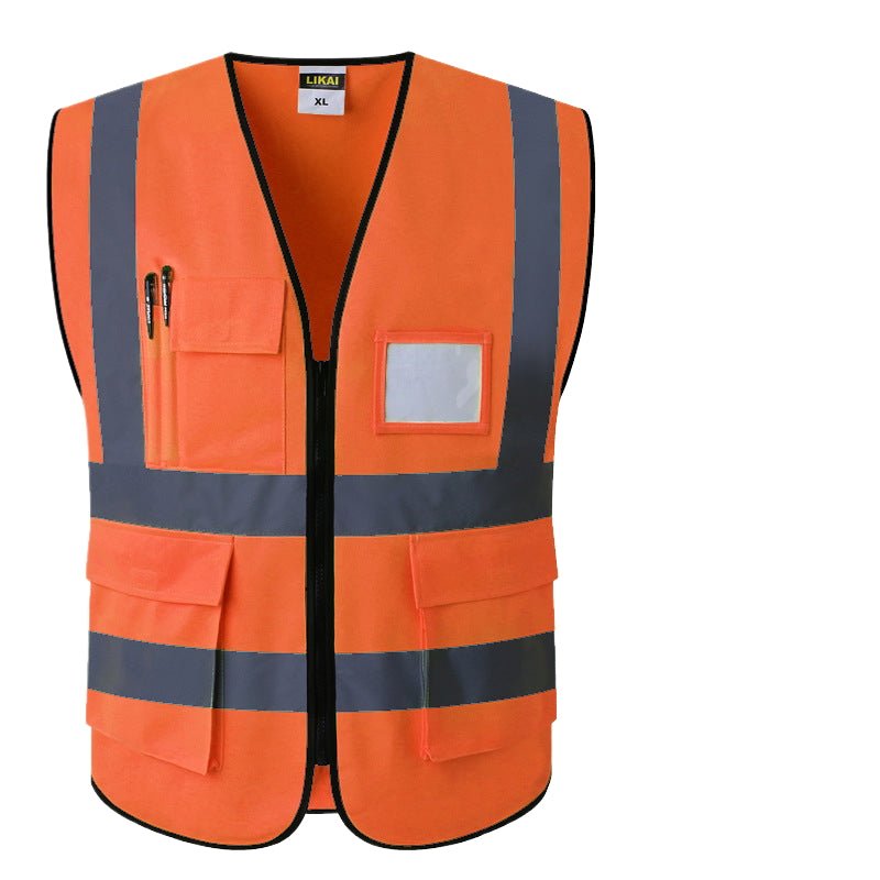 High Visibility Safety Reflective Vest With Pocket - Yorkn Inc✅