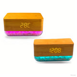 Himalaya Salt Desktop Wireless Charging Alarm Clock - Yorkn Inc✅