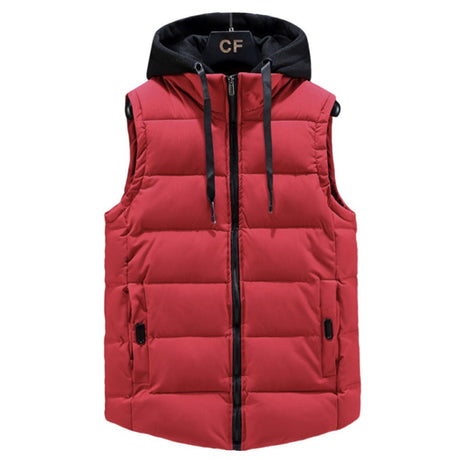 Hooded Sleeveless Quilted Vest - Yorkn Inc✅