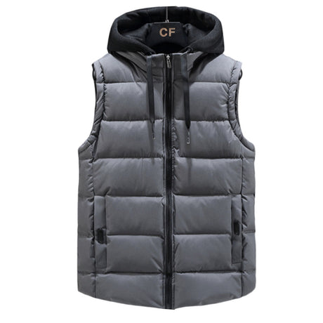 Hooded Sleeveless Quilted Vest - Yorkn Inc✅