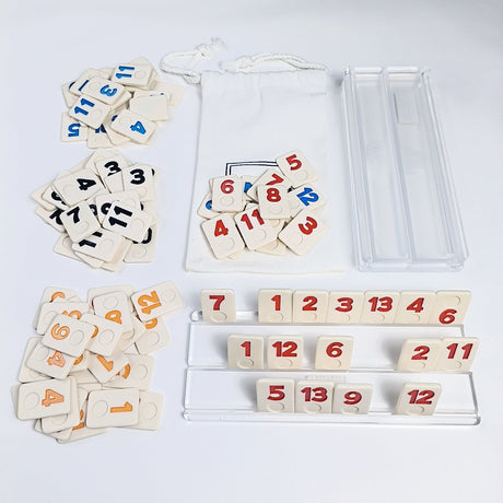 Israeli Mahjong Set In Drawstring Cloud Pouch - Yorkn Inc✅