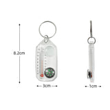 Keychain Compass/thermometer Magnifier - Yorkn Inc✅