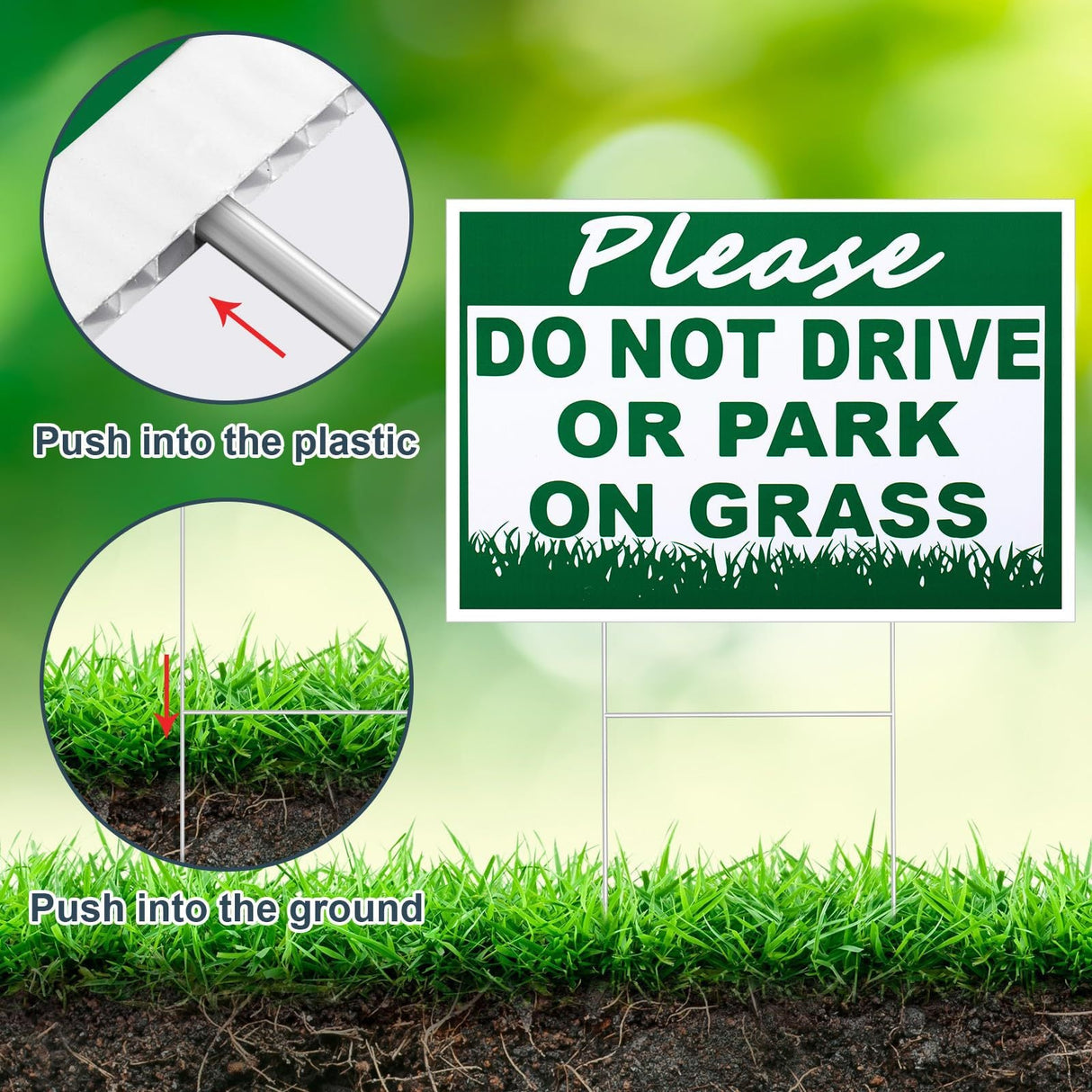 Lawn Bag Sign Doule Side Printed - Yorkn Inc✅