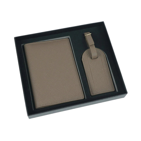 Leather Passport Clip Luggage Tag Set - Yorkn Inc✅