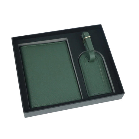 Leather Passport Clip Luggage Tag Set - Yorkn Inc✅
