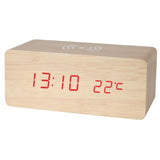 Led Wood Wireless Charging Clock - Yorkn Inc✅