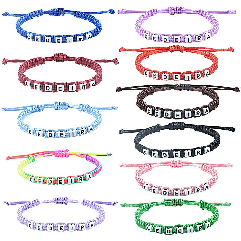 Letter Woven Bracelet - Yorkn Inc✅