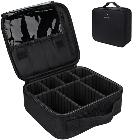 Makeup Cosmetic Case With Adjustable Divi - Yorkn Inc✅