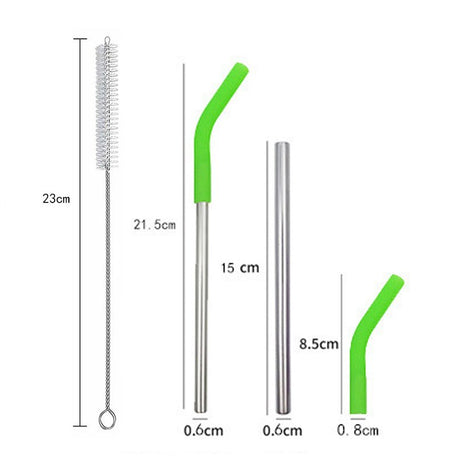 Metal Straw Set With Silicone Tip - Yorkn Inc✅
