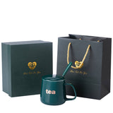 Mug With Lid Spoon Gift Box Set - Yorkn Inc✅
