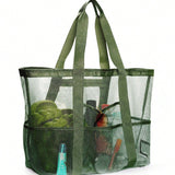 Multi Pocket Mesh Beach Bag - Yorkn Inc✅